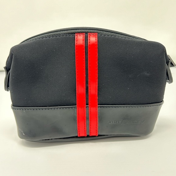Givenchy Air France's La Première bag cosmetic pouch amenity black red Rare - Picture 10 of 15